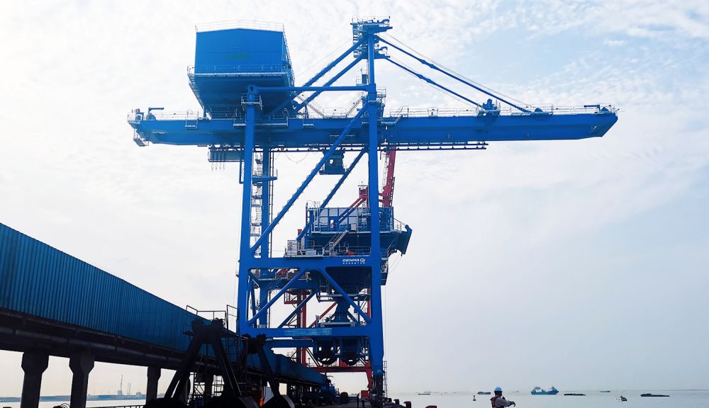 GENMA品牌獲得國內(nèi)煤電企業(yè)兩臺橋式抓斗卸船機(jī)訂單(圖1)