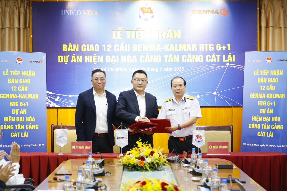 12臺GENMA品牌輪胎吊成功交付丨獲越南當地媒體廣泛關注(圖1)